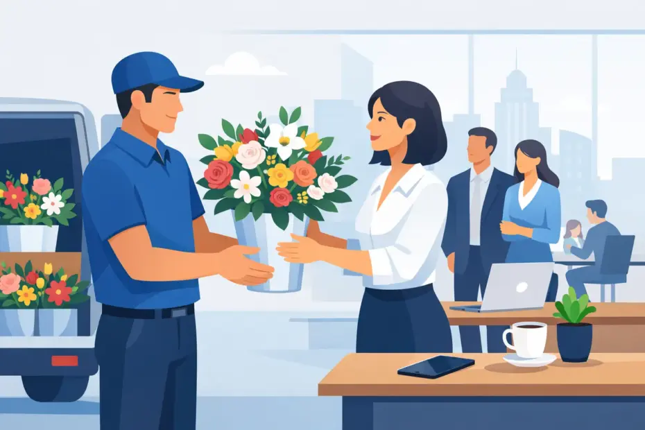 Guida alla consegna floreale aziendale efficace