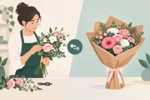 Bouquet personalizzato o composizione pronta?