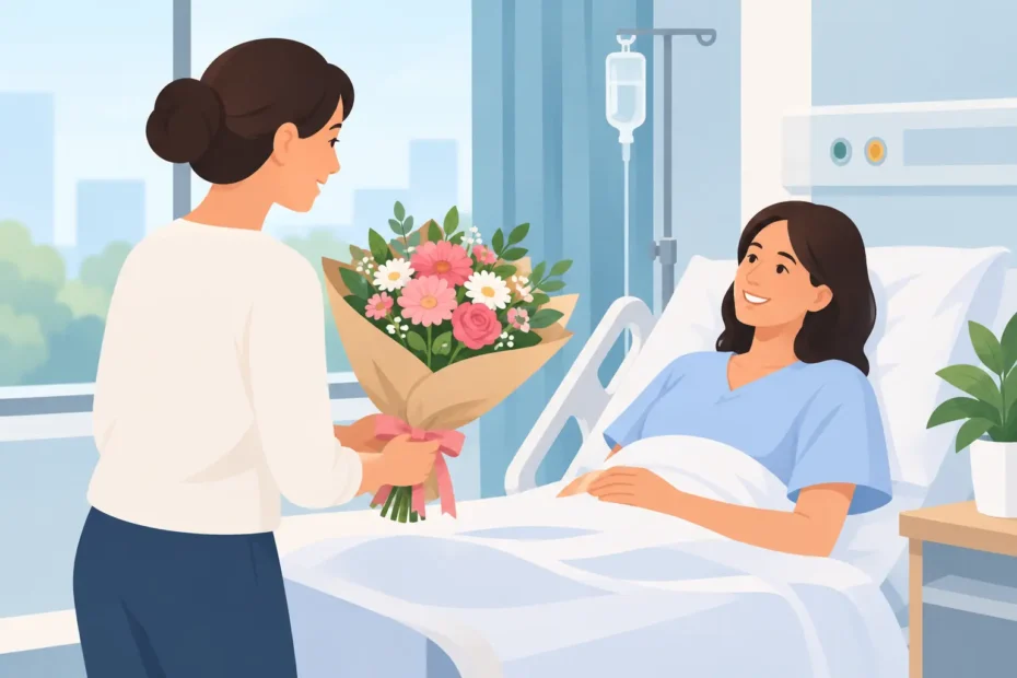 Ordinare fiori in ospedale senza errori