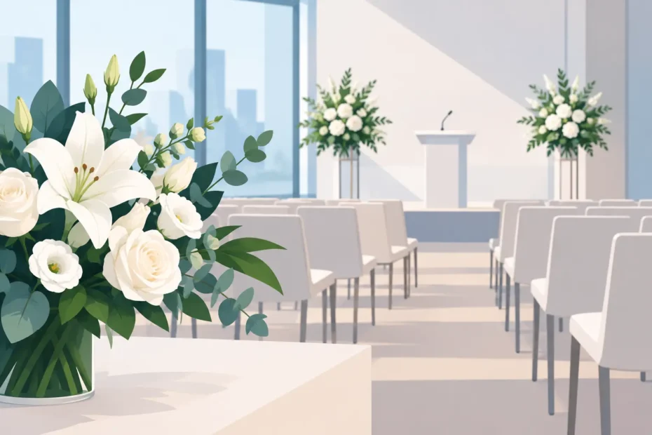 Guida fiori per cerimonie aziendali pratiche