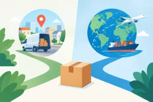 Quando scegliere consegna locale o internazionale