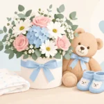 Un esempio regalo floreale neonato che emoziona